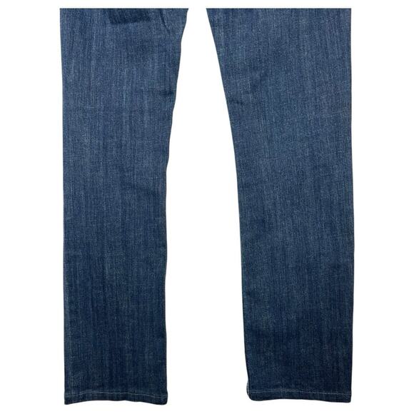 Miss Me Jeans Womens 27 Blue Rhinestone Fleur de lis Embellished Pockets Low - Picture 11 of 12